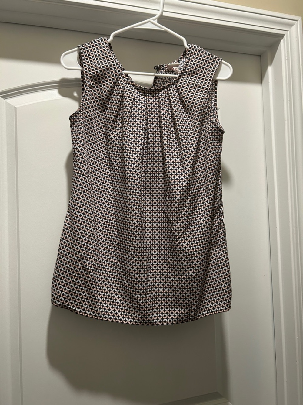 Merona Blue & Pink Geometric Sleeveless